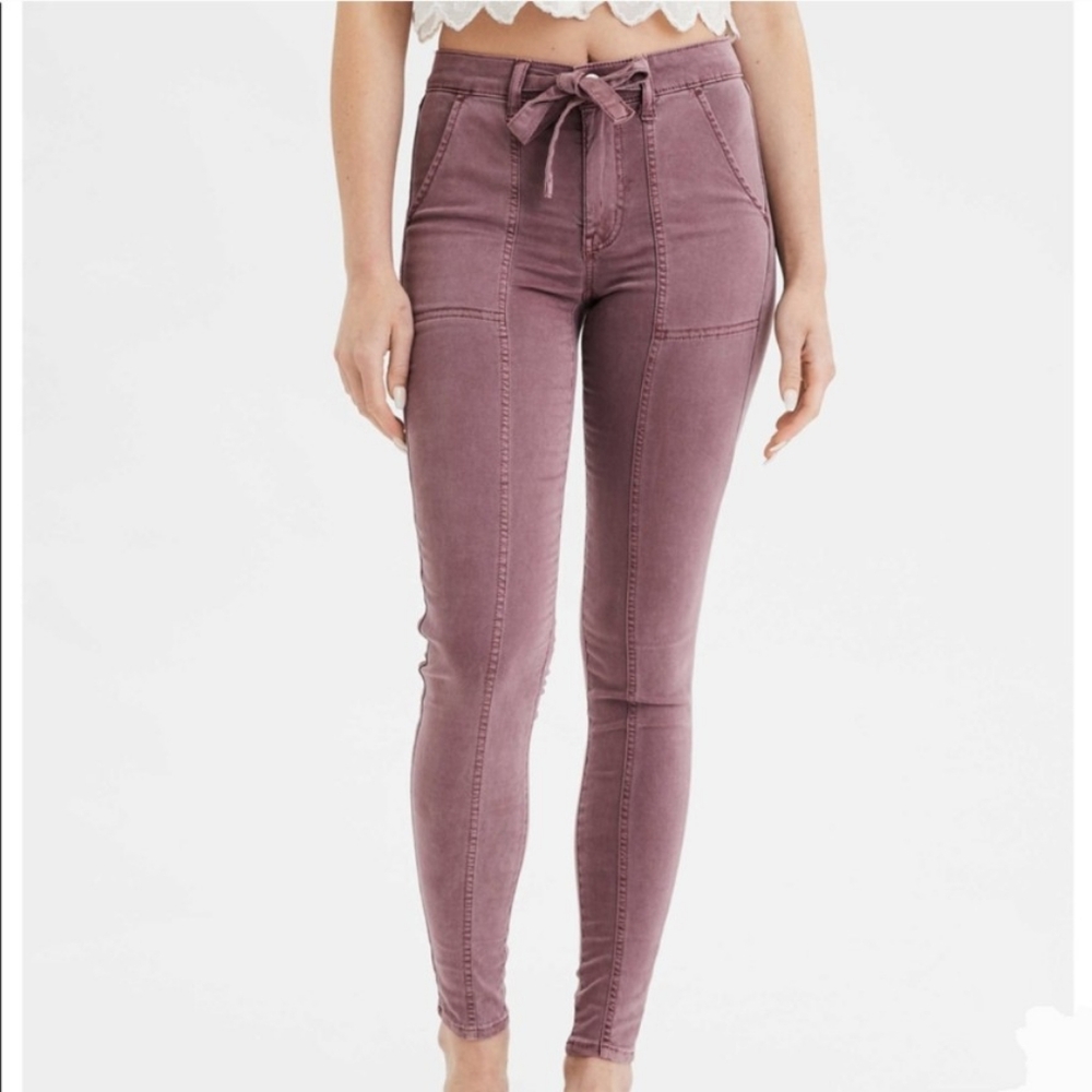 American Eagle Outfitters High Waisted Super Stretch Skinny Jegging Pants